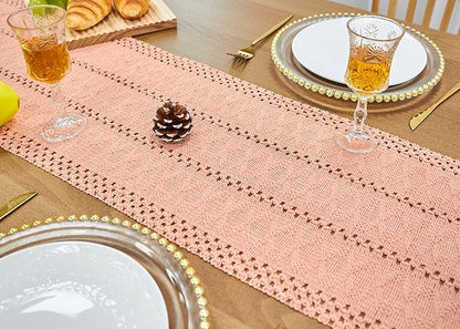 FEXIA Pink Table Runner 72 Inches Long - Image 6