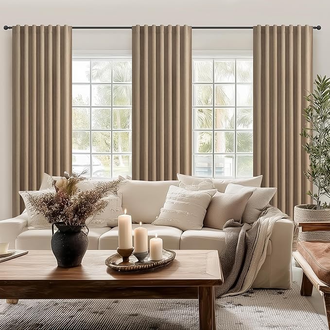 Extra Long Custom 105 Inch Curtains, 100% Blackout Curtains - Image 6