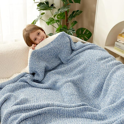 Snuggle Sac Blue Throw Blankets - Image 7