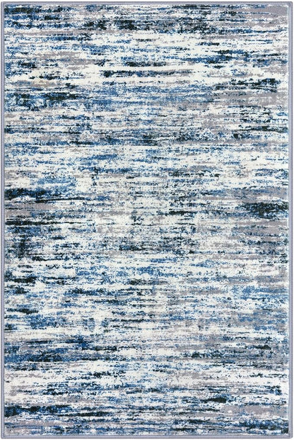 Modern Abstract Entryway Rug Indoor 2x3 Washable Rug Non-Slip Soft Small Area - Image 9