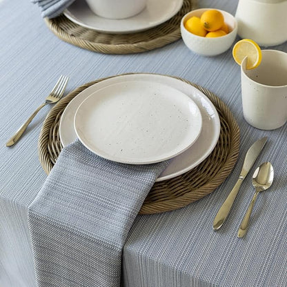 Benson Mills Cameron Textured Fabric Table Cloth, - Image 6