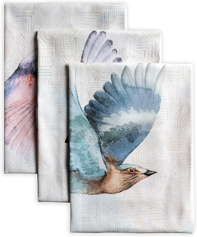 Maison d' Hermine Kitchen Towels Set of 3 100% Cotton 27.50" x 20" Reusable by MaisondHermine