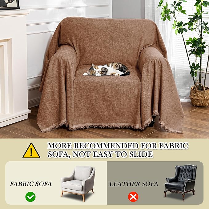 MEETSKY Oversized Chair Cover Armchair Small Couch Cover Single Sofa Cover - Image 3