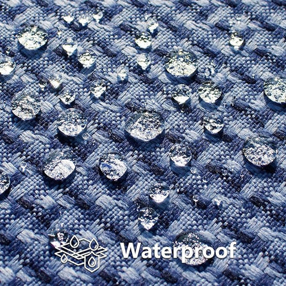 Kevin Textile Outdoor Waterproof Throw Pillow Covers Pack of 2 Weaving Texture - Image 2