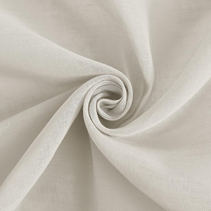 NICETOWN Textured Linen Sheer Curtains - Image 7