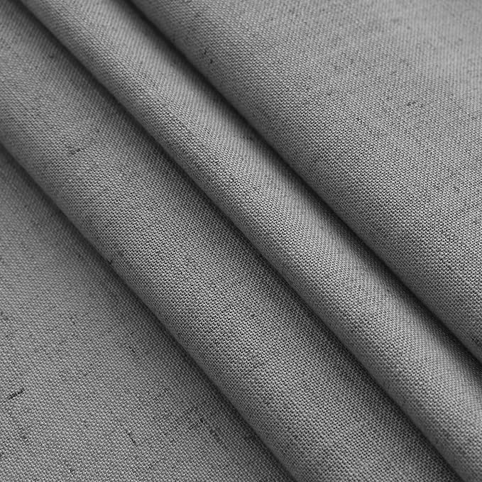 Nanspring Dark Gery Semi Sheer Curtains 72 Inches Long 2 Panels Set - Image 7