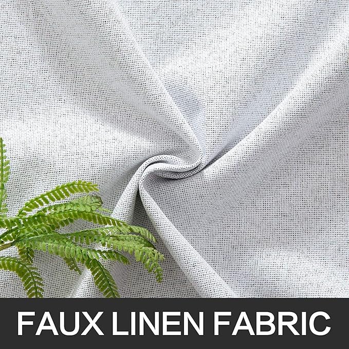 MIULEE Linen Texture Full Blackout Curtain - Image 5