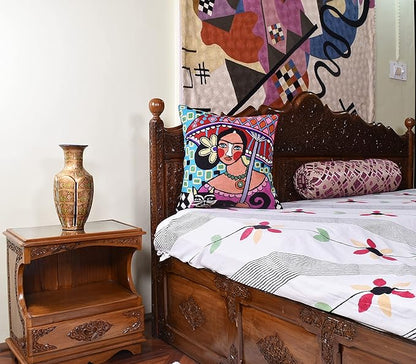 Frida Kahlo Inspired Pillow Cover Umbrella Southwestern Pillowcase Colorful - Image 2