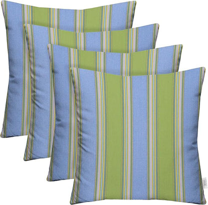 RSH DECOR: Sunbrella Square Throw Pillows Set of 4 | 24" x 24" | Water and by RSHDECOR