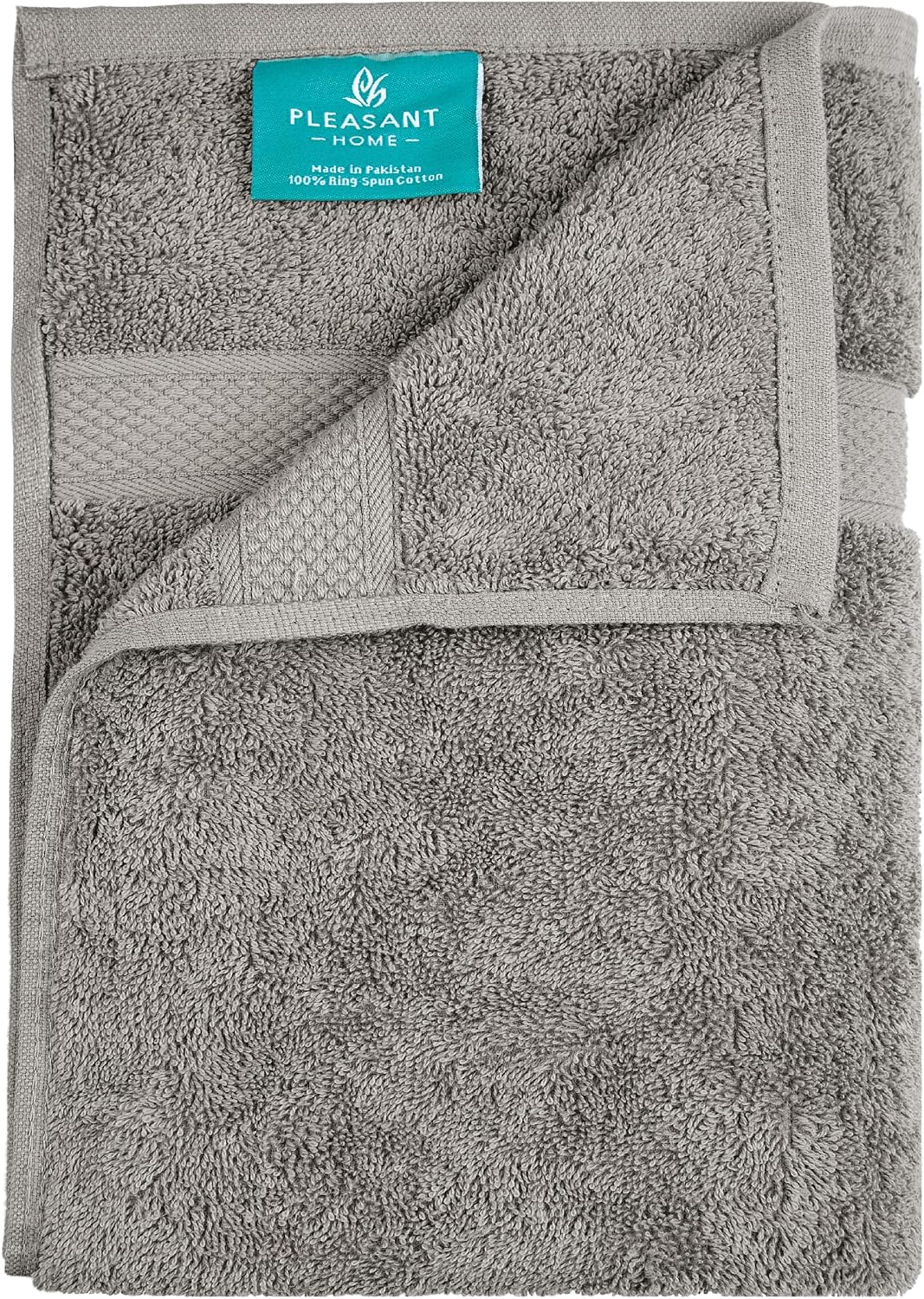 pleasant home gray bath towels set of 6 on a desk or shelf