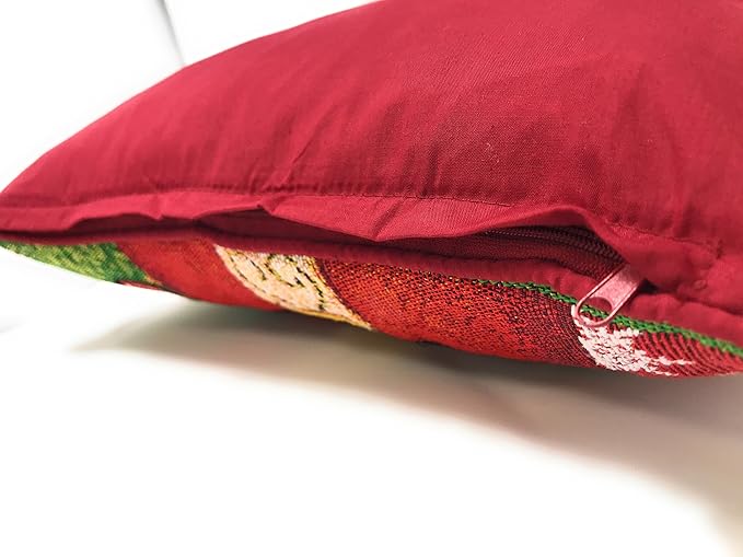 Tache Christmas Red Santa Throw Pillow Cover 1 Piece 16" X 16" Festive Tapestry - Image 5