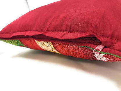 Tache Christmas Red Santa Throw Pillow Cover 1 Piece 16" X 16" Festive Tapestry - Image 5