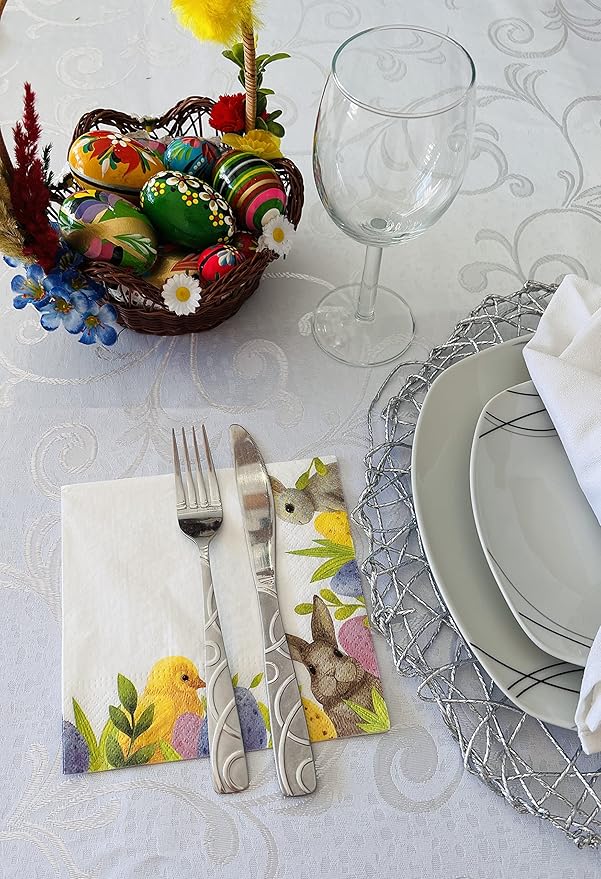 AM Decor Easter Luncheon Paper Napkins 20-Count Dinner Paper Napkins - Image 3