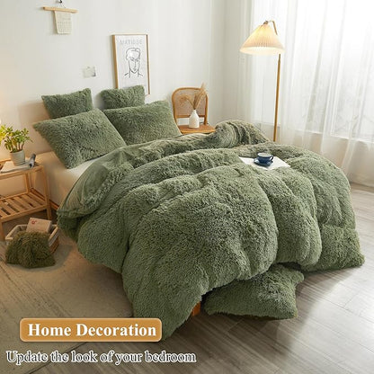 XeGe Faux Fur Throw Pillow Covers, Luxury Fluffy Plush Pillow Shams, Shaggy - Image 6