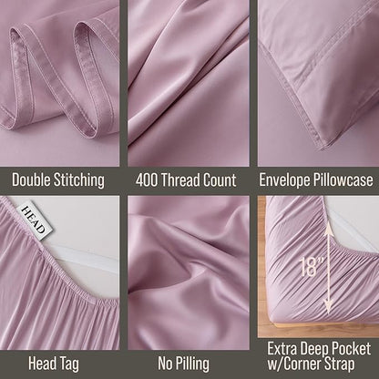 Bella Coterie Luxury Bamboo Viscose Twin Size Sheet Set | 100% Organically - Image 3