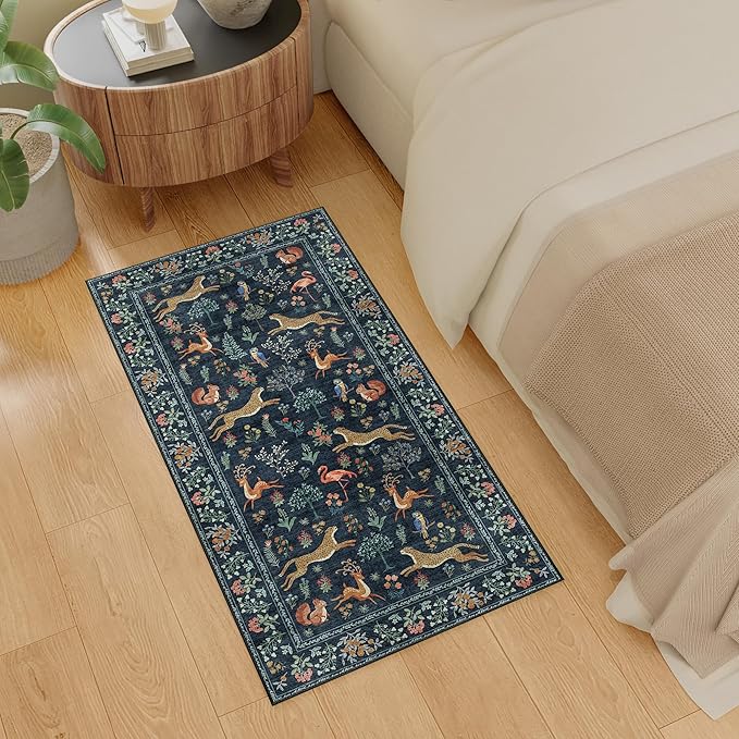 DUKINO 2x4 Rug for Hallway, Washable Kitchen Runner Rug - Image 3