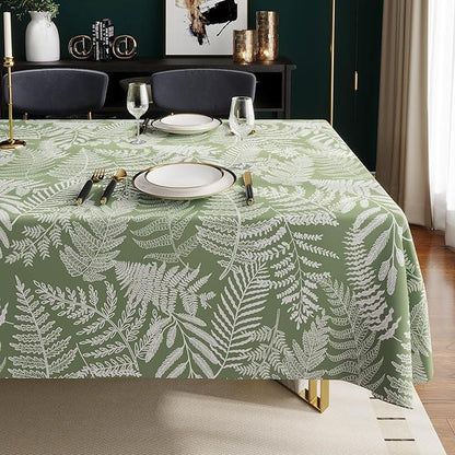 Rectangle Table Cloth, 100% Waterproof Tablecloth Oil Proof Spill Proof Vinyl - Image 8