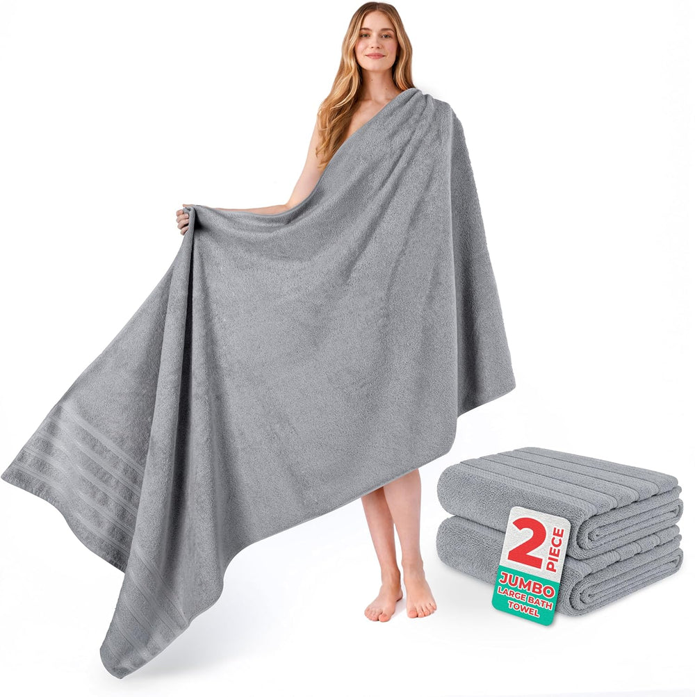 American Soft Linen 100% Cotton Luxury Turkish Towels, 2PC 35x70 Bath Sheet