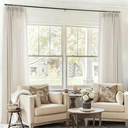 Pinch Pleat 120 Inch Linen Curtains - Image 8