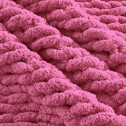 Carriediosa Chunky Knit Throw Blanket 60" X 80" Twin, 100% Hand Made Large - Image 7