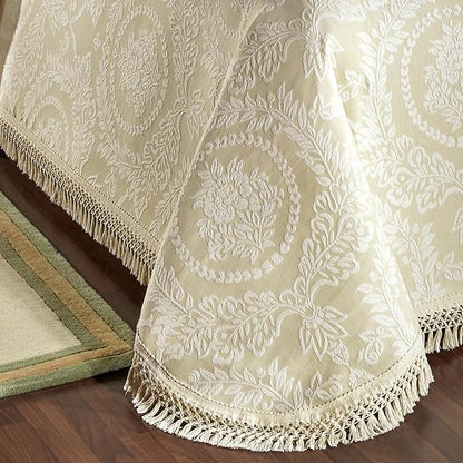 Timeless Vintage Style Bedding | Neutral Sage and Ecru | Textured Matelasse - Image 4