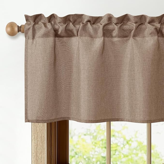 JIUZHEN Faux Linen Window Valance - Image 2