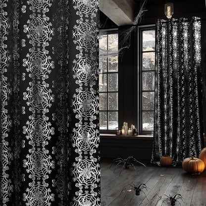 NICETOWN Semi Sheer Black Curtains by NICETOWN