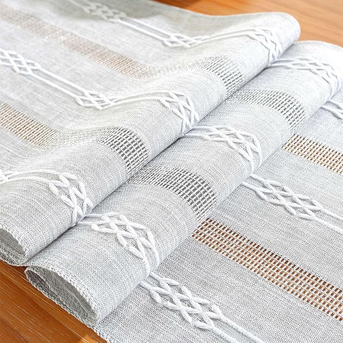 Farmhouse Table Runner, Rustic Cutout Table Runners - Image 7