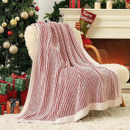 Snuggle Sac Christmas Red Soft Throw Blanket - Image 8