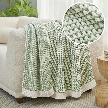 Amélie Home Waffle Chenille Throw Blanket - Image 2