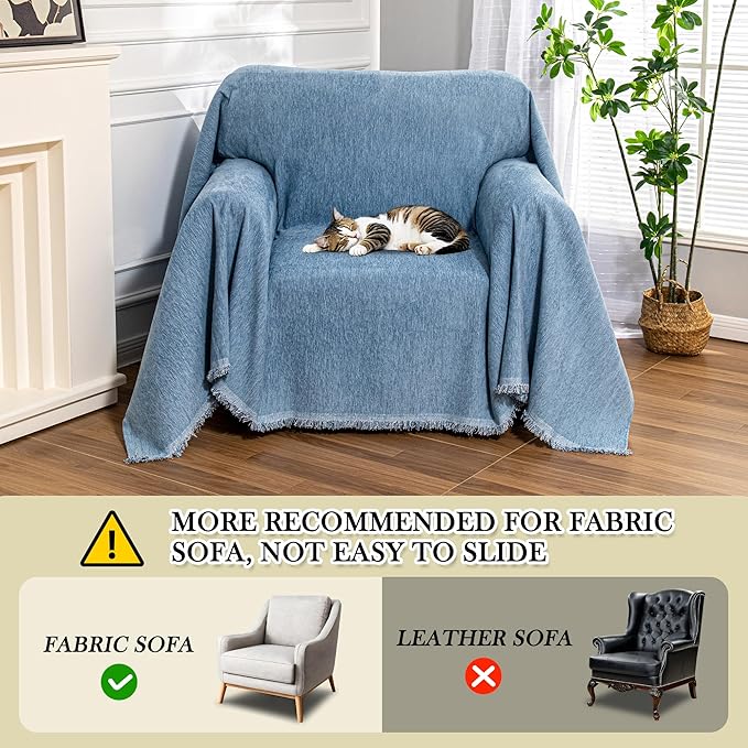 MEETSKY Oversized Chair Cover Washable Single Sofa Covers Recliner Covers Thick - Image 6