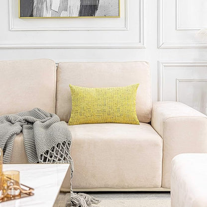 Home Brilliant Pillow Covers 12x20 Modern Small Rectangle Yellow Throw Pillows - Image 7