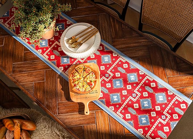13×72 Inch Table Runner, Retro-Luxury Tassels Series - Image 3