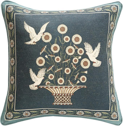 Green Throw Pillow Covers, French Farmhouse by bilingaier