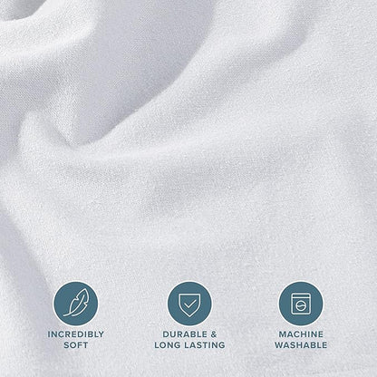 Bare Home Flannel Fitted Bottom Sheet 100% Cotton, Velvety Soft Heavyweight - Image 4