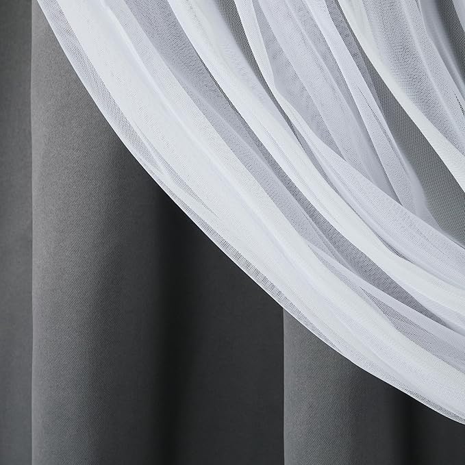 TOWN & COUNTRY LUXE Talia Double Layer Indoor Curtains, Sheer and Room - Image 7