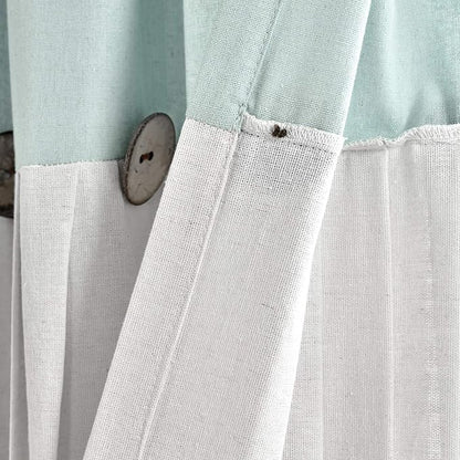 Lush Decor Linen Button Window Curtain Panel, Bedroom & Dining Room - Image 5