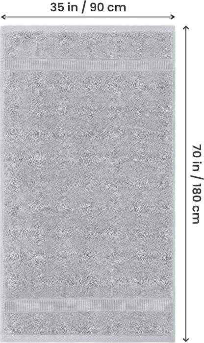 utopia towels jumbo bath sheets 2 pack, 35x70, close-up detail