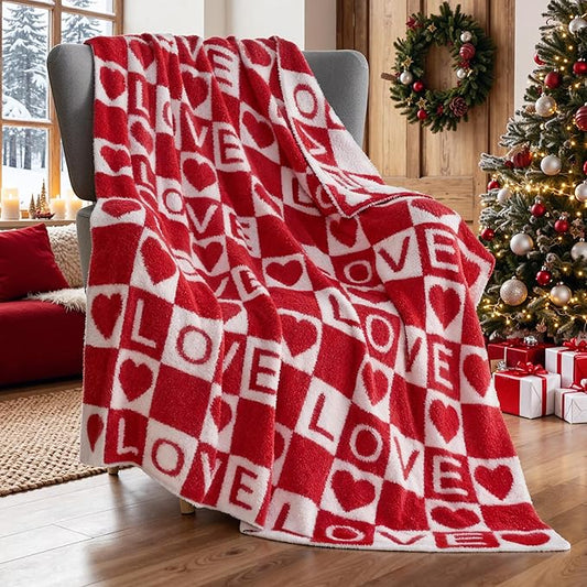 Joiedomi Throw Blanket for Couch Bed Sofa, Knitted Blankets Gifts for by Joiedomi