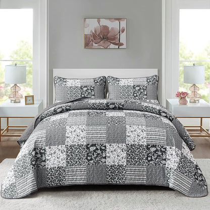 mybedsoul boho quilt king size, patchwork bedding set, main product view