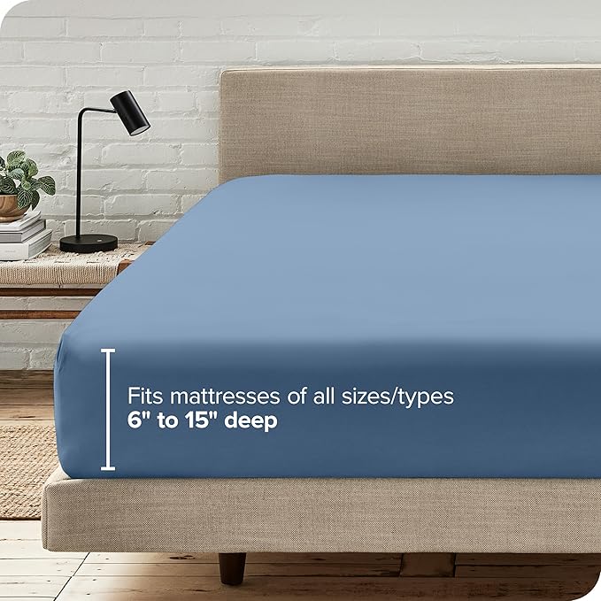 Bare Home Fitted Bottom Sheet Queen Size - Image 6