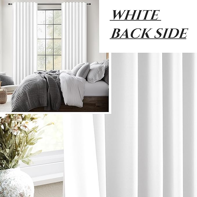 100% Blackout Elegant Curtains 95 Inch 2 Panel Set - Image 7