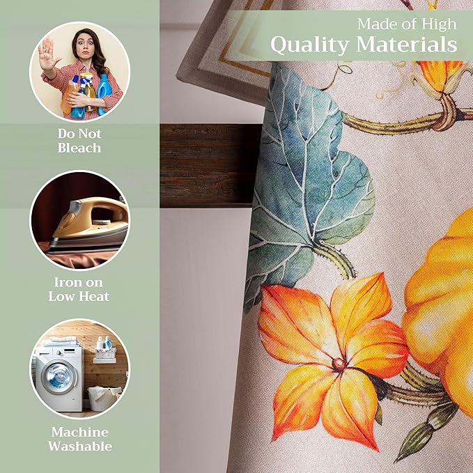 Maison d' Hermine Kitchen Towels Set of 3 100% Cotton 20" x 27.5" Reusable - Image 3