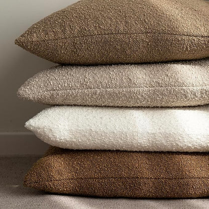 Foindtower Decorative Textured Boucle Throw Pillow Covers Accent Solid Pillow - Image 6