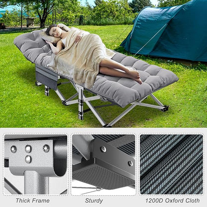ABORON 2PK XXL Camping Cot for Adults 900LBS - Image 3