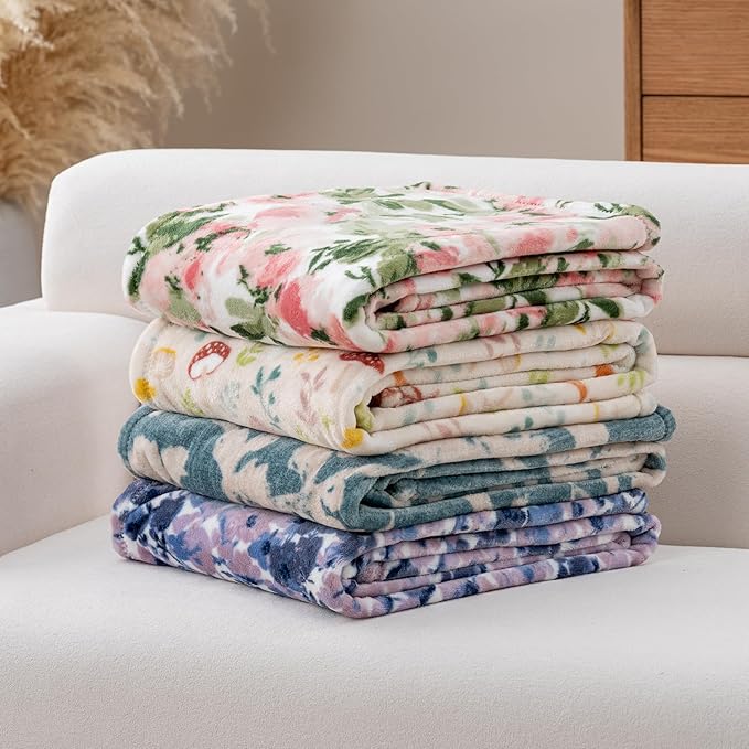 Luxury Printed Fleece Warm Blanket, Soft Lightweight Velvety Plush Throw - Image 8