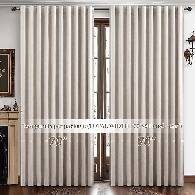 Extra Wide 70 Inch Blackout Curtains 96 Inches Long - Image 8
