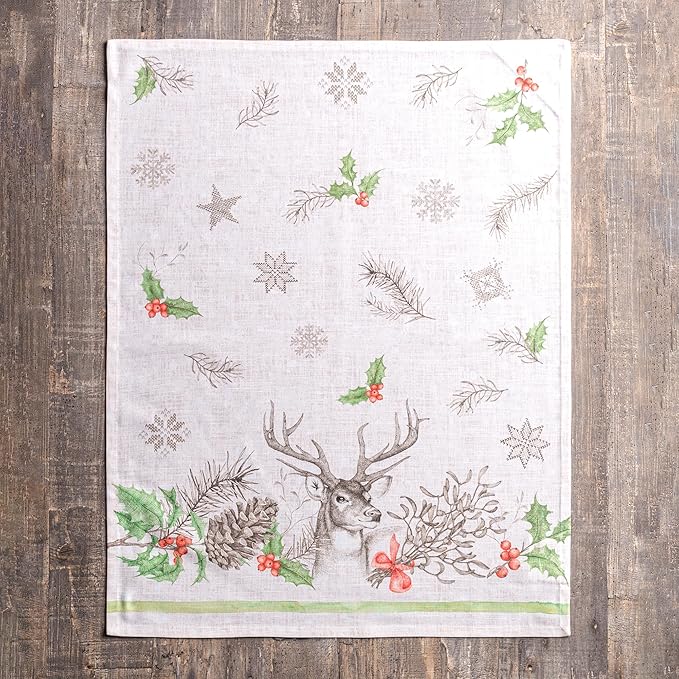 Maison d' Hermine Kitchen Towels Set of 3 100% Cotton 20" x 27.5" Reusable - Image 8