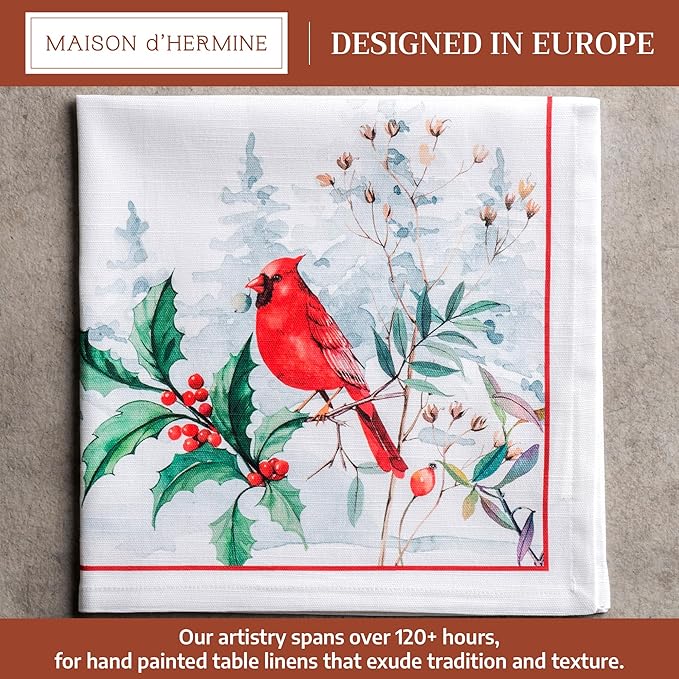 Maison d' Hermine Cloth Napkins Set of 4 100% Cotton - Image 2