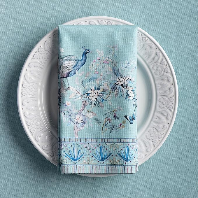Maison d' Hermine Napkin 100% Combed Cotton Premium Set of 4 Decorative - Image 7
